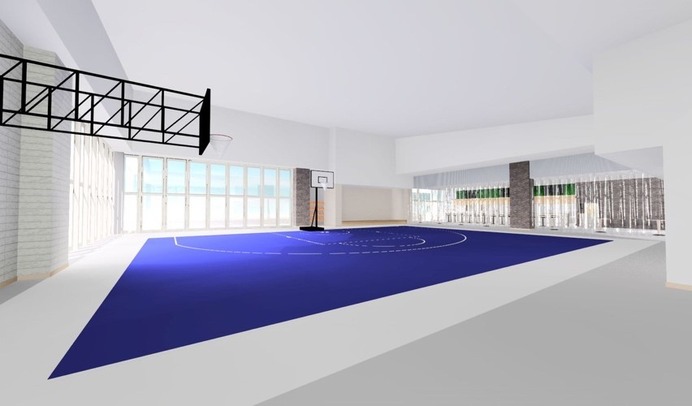 屋内・屋外バスケットボールコートを併設した日本初の飲食施設「SG-Park」がオープン