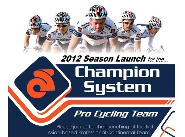 　中国に拠点を置くプロロードチーム、チャンピオンシステムがフジバイクと契約し、2012シーズンを走ることを発表した。同チームは中国、ホンコン・チャイナ、マレーシア、ベルギー、オーストラリア、ニュージーランド、エストニア、ドイツ、スイス、米国選手で構成され