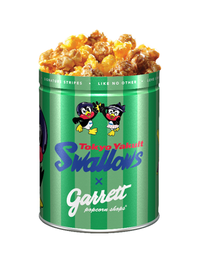 セ・リーグ6球団のポップコーン缶がギャレットから数量限定で登場