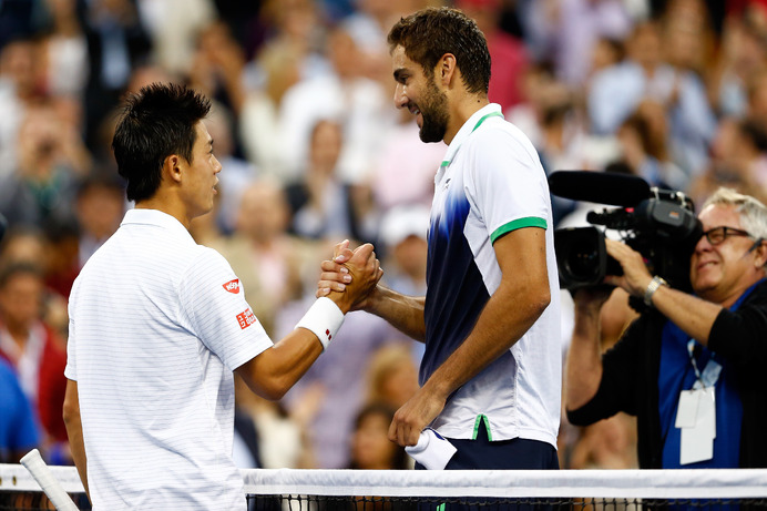 錦織vsチリッチ（2014年全米オープン決勝）　Getty Images