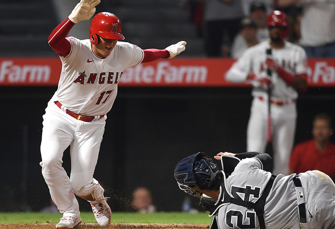 【MLB】大谷翔平、“神走塁”でメジャーの歴史に名を刻む　42本塁打22盗塁はリーグ史上4人目