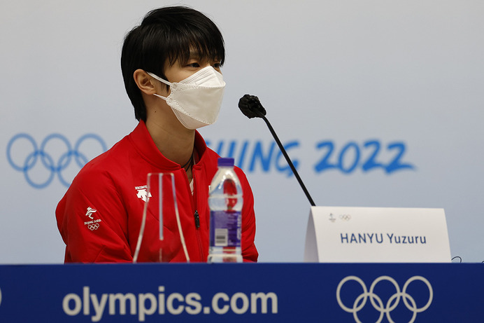 【北京五輪／フィギュア】羽生結弦「最高の4回転アクセルができた」 記者会見で演技前日の捻挫吐露も