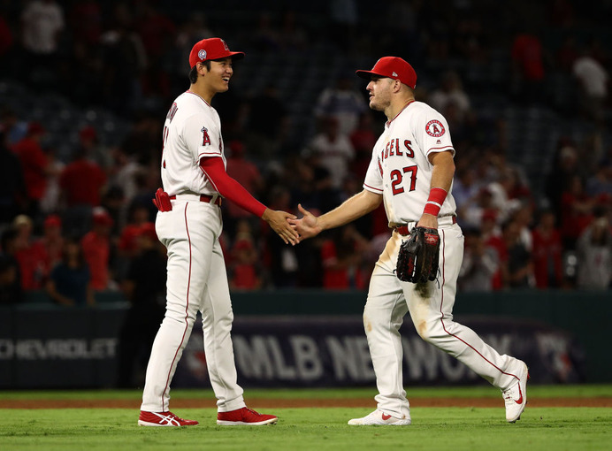 【MLB】球宴での「トラウタニ」結成が現実味　大谷翔平がDH部門2位、トラウトも外野手部門2位　ファン投票中間発表