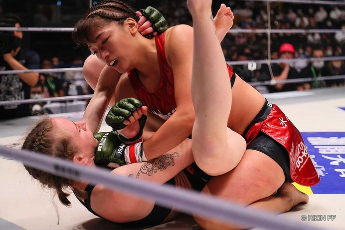 【RIZIN.37】ツヨカワ女王・RENA、GPトーナメント1回戦を“辛勝”突破　ウクライナ強敵に「めちゃくちゃ強かった」