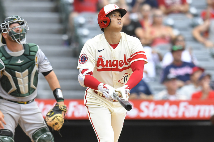 【MLB】大谷翔平、2本目24号は右翼への大飛球　「現実とは思えない」と現地実況も驚愕399フィート弾