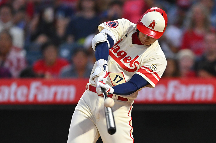 【MLB】大谷翔平、左中間フェンス直撃の先制タイムリー二塁打　今季13勝目へ自ら援護