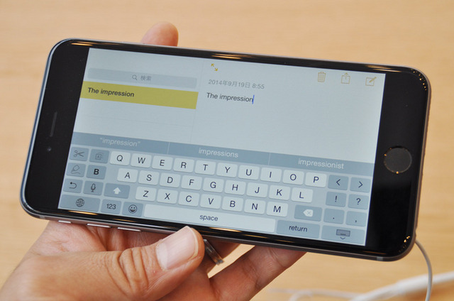 5.5インチ「iPhone 6 Plus」のインプレッション速報