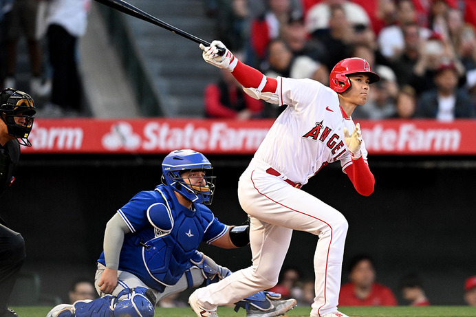 【MLB】好調の大谷翔平、技ありの右翼線二塁打で反撃の狼煙　打率.333に上昇、第3号にも期待