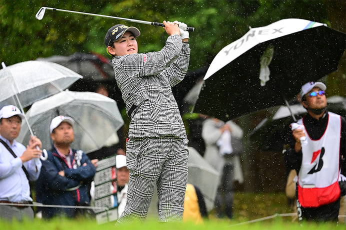 【女子ゴルフ】岩井明愛が暫定首位、悪天候のためサスペンデッド　ブリヂストンレディスオープン2日目