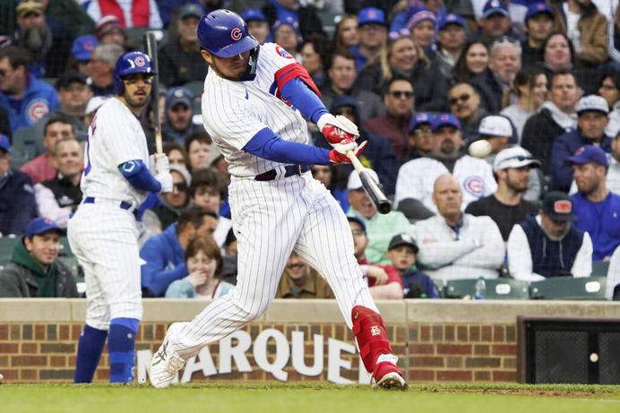 【MLB】鈴木誠也、“先制点”呼び込む5試合ぶり三塁強襲痛烈打で6月初ヒット　大谷翔平との同い年対決を制するか