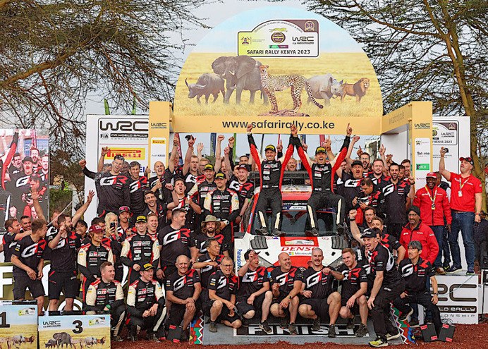 【WRC】第7戦サファリ・ラリー・ケニアはトヨタが2年連続1-2-3-4フィニッシュ　「勝利への情熱を求めた」とラトバラ