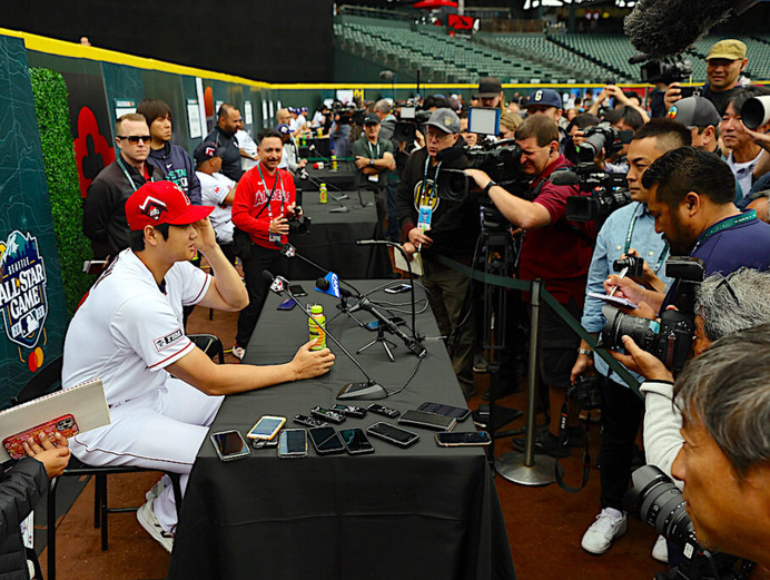 【MLB】球宴前日会見に臨んだ大谷翔平、去就について明言せず　米メディアは「アナハイムを去る準備ができている」と伝える