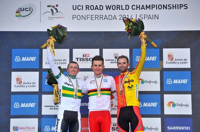 2014年UCIロード世界選手権・男子エリート・ロードレース、ミカル・クビアトコウスキー（ポーランド）が優勝