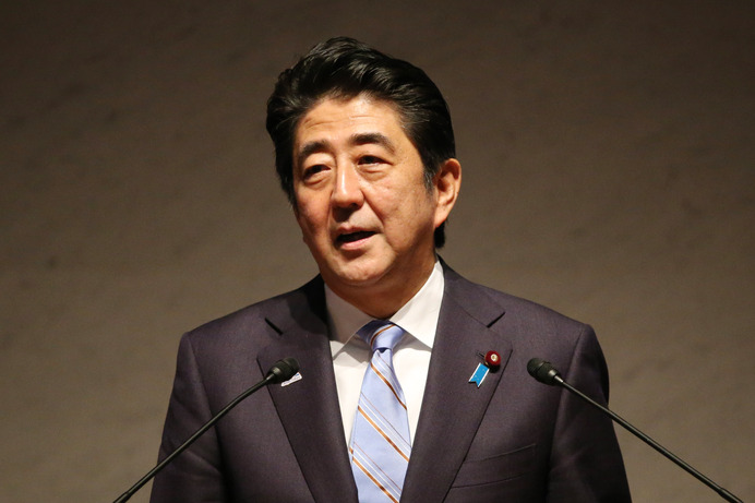 安倍晋三首相（2014年9月12日）参考画像（c）Getty Images