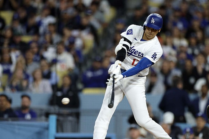 【MLB】大谷翔平、強烈“175キロ”の一打も二塁正面に　今季3打点目でドジャース先制点