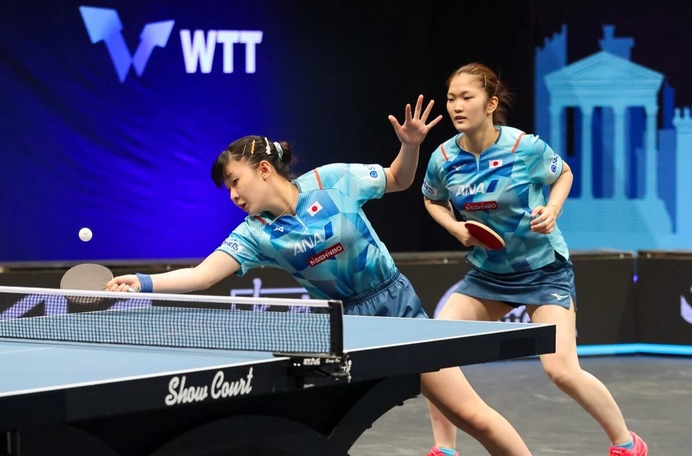 張本美和、木原美悠ペアがシンガポールペアに会心勝利　3－1で下しベスト4進出、金メダル争いにも期待【アジア選手権】