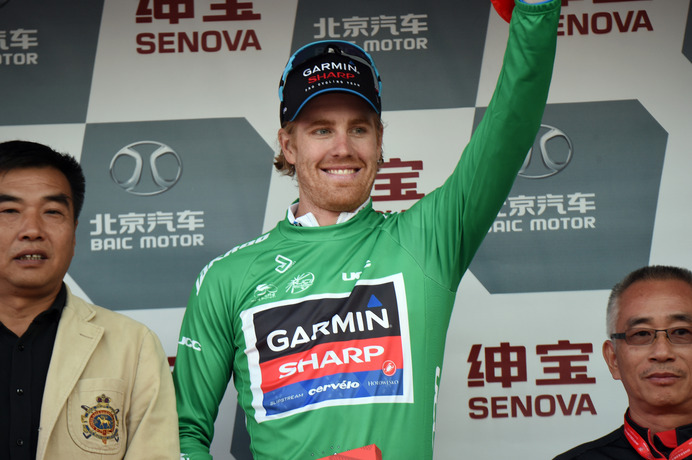 2014年ツアー・オブ・北京第5ステージ、タイラー・ファラー（ガーミン・シャープ）がポイント賞
