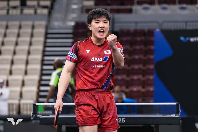 張本智和が日本勢トップの3位で最高位　戸上隼輔が23位、全日本初Vの松島輝空が30位｜卓球男子世界ランキング（2025年第5週）