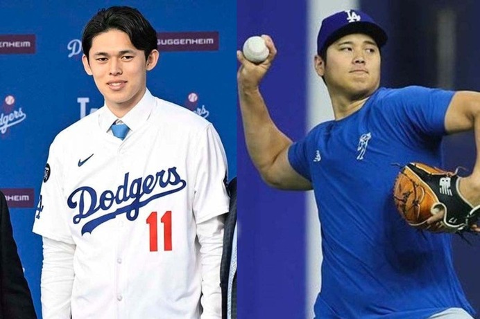 【MLB】「オオタニ対ササキは接戦で……」佐々木朗希、公式が言及した“投手・大谷翔平”との比較　23歳の将来性には太鼓判