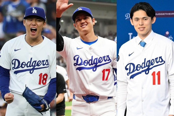【MLB】大谷翔平、山本由伸、佐々木朗希の“スプリット”を公式サイトが徹底比較　「ドジャース3投手が野球界でもっとも鋭い球種を独占」と称賛