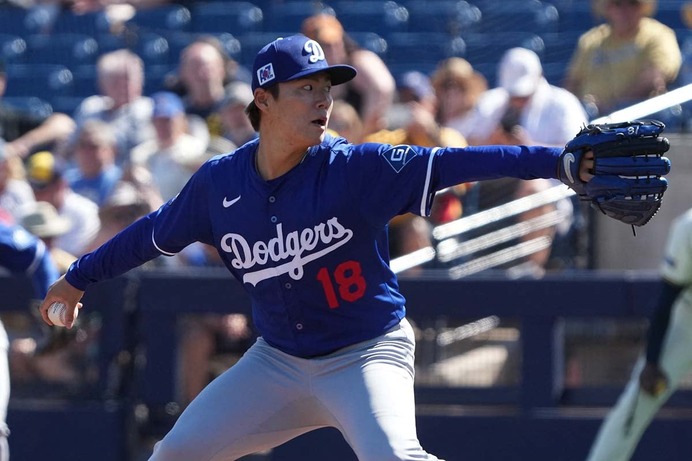【MLB】山本由伸、全75球の公式投球データ詳細　キャンプ最終登板はスプリットで無双【3月11日Dバックス戦】