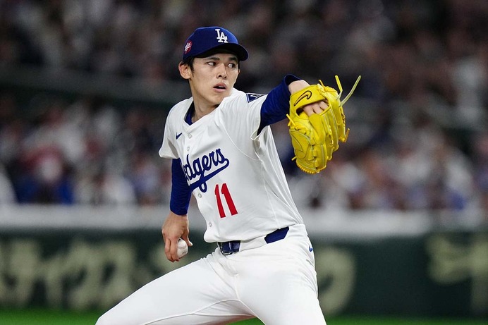 【MLB】佐々木朗希、全56球の公式投球データ詳細　ストライク率44.6%と苦戦も“最速100.5マイル”を計測【3月19日カブス戦】