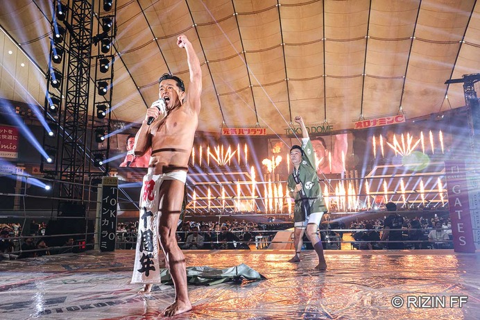 【RIZIN】男祭りのOPセレモニーが日米で話題　小太鼓を叩く梅野源治、UFC組が躍動「ファンを困惑させた」