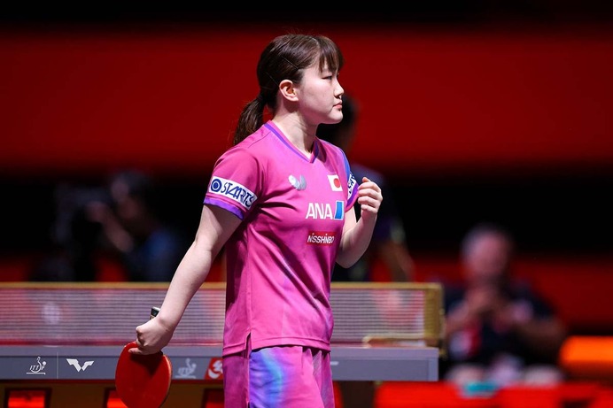 大藤沙月、21歳迎えた新星がストレート快勝で“デビュー”　チリの41歳サウスポー撃破で好スタート【世界卓球2025】