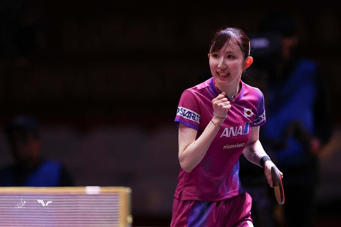 早田ひな、エースが貫録ストレートでルーマニアの世界77位撃破　日本女子は全選手がシングルス初戦突破【世界卓球2025】