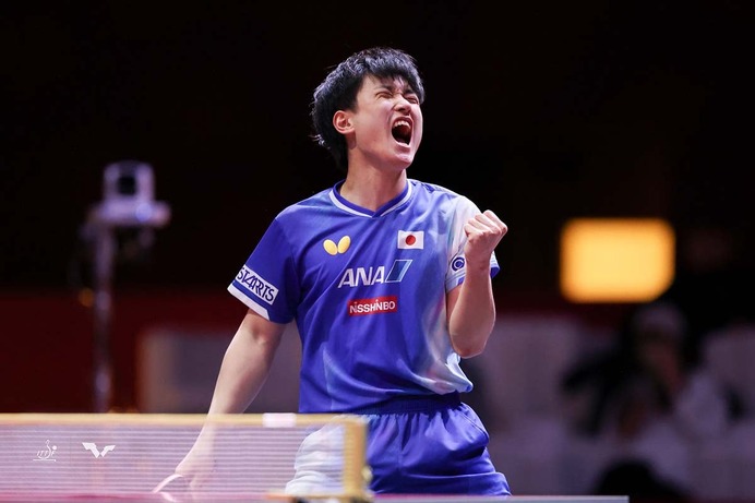 「世界卓球」初戦で難敵に快勝の張本智和が4位、松島輝空が19位、篠塚大登が28位｜卓球男子世界ランキング（2025年第21週）