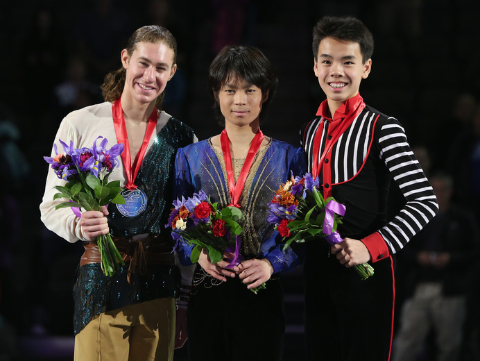 男子フィギュアスケートアメリカで町田が優勝（2014年10月25日）（c）Getty Images
