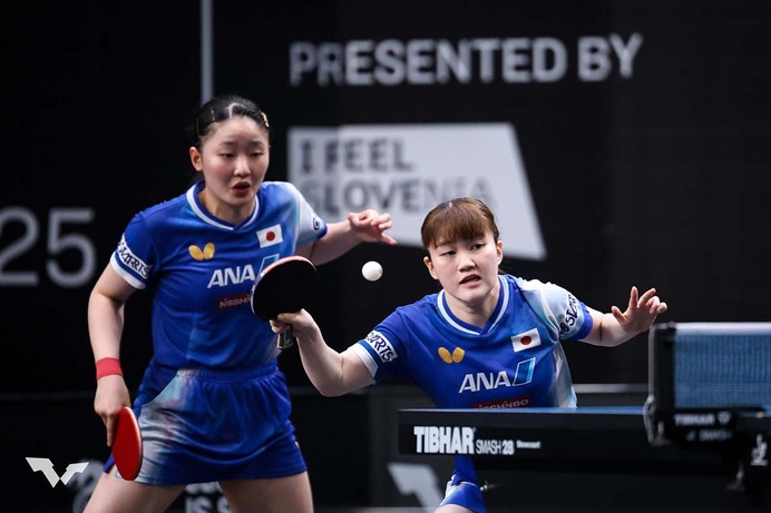 17歳張本美和、21歳大藤沙月の次世代ペアが「効果的な化学反応を形成」　両者の“補完性”に中国メディアも注目「安定さを維持」