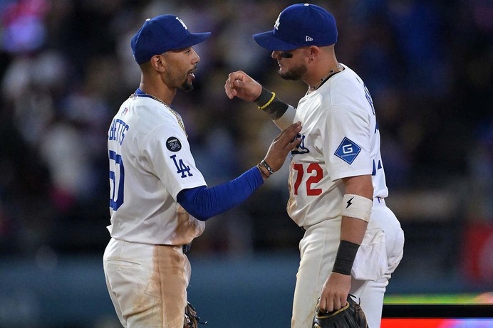 【MLB】ドジャースの“二遊間”が高評価……ベッツとロハスが「ゴールドグラブ賞」最終候補入り　今季60発のローリーは連続選出ならず