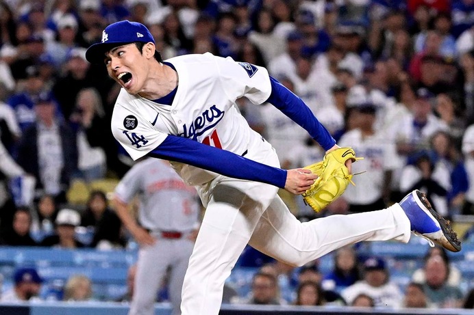 【MLB】ドジャース、投打噛み合い3連勝でワールドシリーズ進出王手　佐々木朗希が最終回を「空振り三振締め」