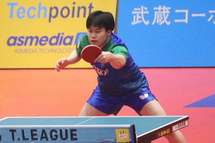 松島輝空、全日本王者が導いた完全勝利「勝ち切ることが日本の代表」　2年ぶりのプレーオフ進出へ「優勝目指して頑張りたい」【Tリーグ】