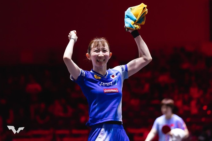 早田ひな、世界5位のサウスポー撃破に明かした想い　触発されたフィギュア金メダリストの存在「私の卓球を見てほしい」【シンガポールスマッシュ】