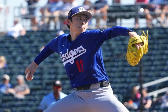 【MLB】佐々木朗希、突如乱れて3者連続四球……改善しない制球難にロバーツ監督も苦言「もっと早く修正を」