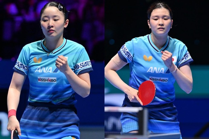 卓球日本女子、4強進出へ張本美和、橋本帆乃香がエース起用　早田ひなが3番手　ウクライナを撃破でメダル確定なるか【世界卓球2026】