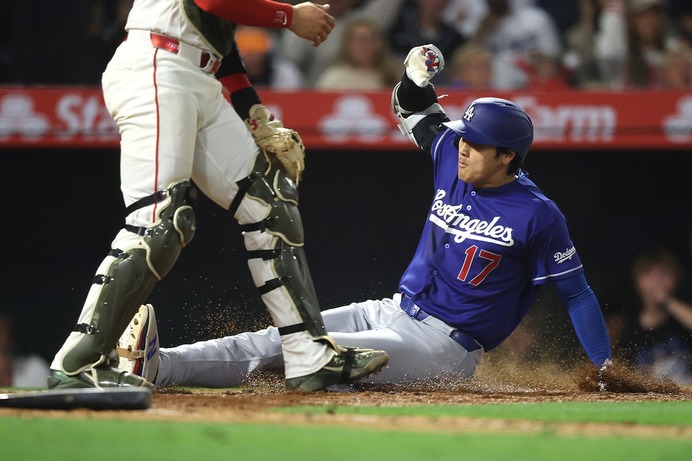 【MLB】大谷翔平、自身初“ランニングHR未遂”に現地記者が注目「リトルリーグ本塁打」　ビデオ判定の末に適時三塁打に