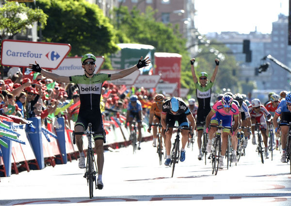 　第68回ブエルタ・ア・エスパーニャは9月11日、カラオラ～ブルゴス間の189kmで第17ステージが行われ、ベルキンのバウケ・モレマ（26＝オランダ）がステージ優勝した。