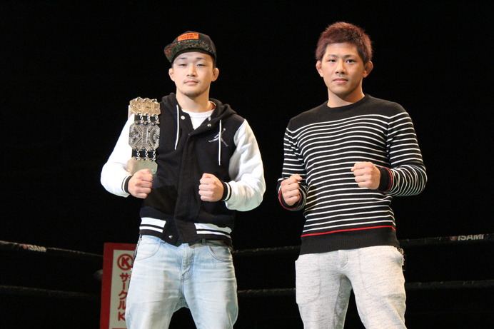 来年2月には22歳の王者・八田亮（左）と20歳の挑戦者・伊藤盛一郎のタイトル戦も決定
