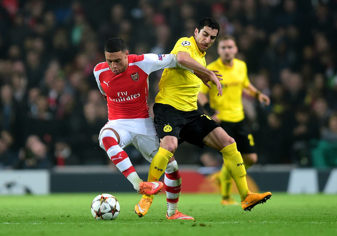 アーセナル注目の若手、21歳のOXLADE-CHAMBERLAIN（2014年11月26日）（c）Getty Images