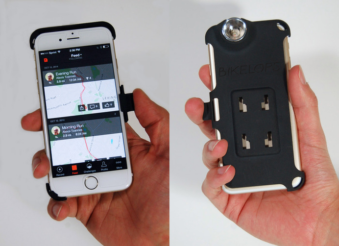 スマホを自転車用ライトとして使えるマウント「Bikelops」登場　ボストン