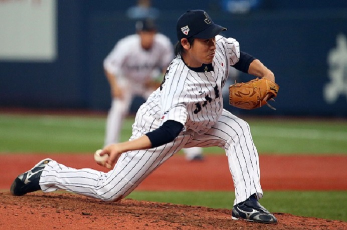 牧田和久 参考画像 (2014年11月12日） (c) Getty Images