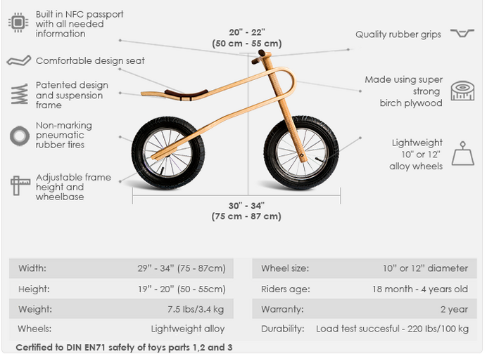 子供時代からおしゃれな自転車を楽しもう。バランスバイク「ZUMZUM」登場