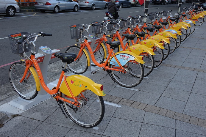 台北や台中ではコミュニティサイクルも始まった