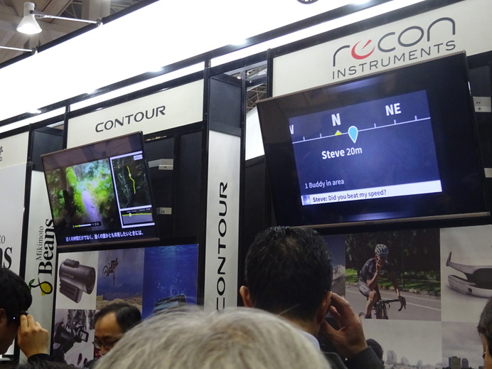 【ウェアラブルEXPO15】サングラスをかけるだけで運動に役立つ様々なデータをGET　美貴本「Recon Jet」