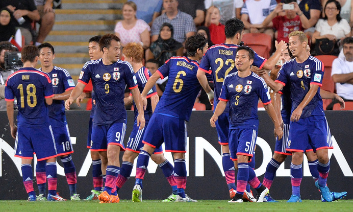 アジアカップ15 本田のpkで日本がイラクに辛勝 1枚目の写真 画像 Cycle やわらかスポーツ情報サイト