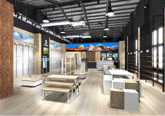 国内初サロモン、スントの路面店「SALOMON 昭島アウトドアヴィレッジ店」が3月にオープン