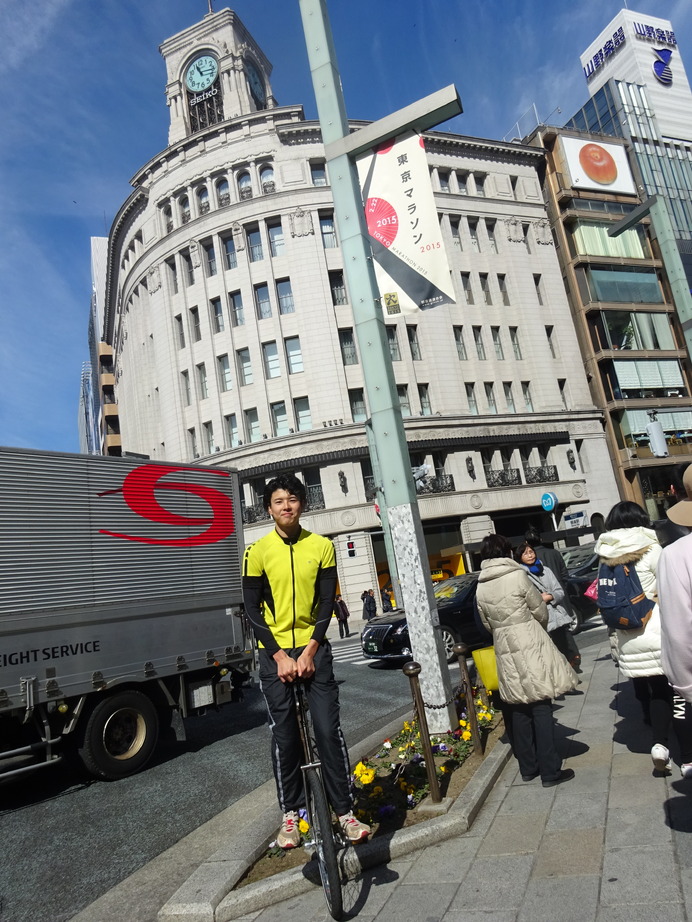 【東京マラソン15】スタートから35km地点の築地はお昼時に…車椅子ランナー10時すぎ、先頭ランナー11時頃、最終ランナー14時半すぎの予定